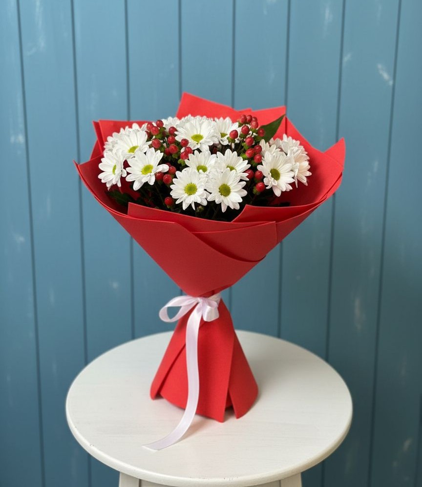 Букет цветов из: Хризантемы в Верхней Салде