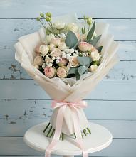 Букет цветов из:  Розы и Лизиантусы #REPLACE_PRED# Верхней Салде