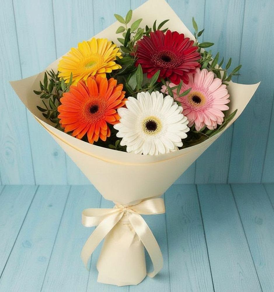 Букет цветов из: Герберы в Верхней Салде