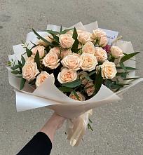 Букет Кремовые розы Латте в Верхней Салде