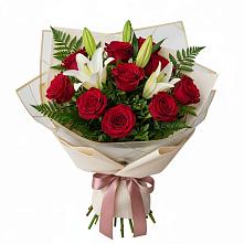 Букет цветов из:  Лилии и Розы в Верхней Салде