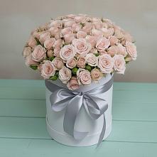 Цветочная композиция из Розы в шляпной коробке #REPLACE_PRED# Верхней Салде