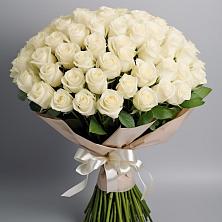 Букет 101 беля роза Белоснежка в Верхней Салде