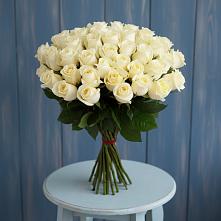 Букет 51 Белая роза Эдлесс Лав в Верхней Салде