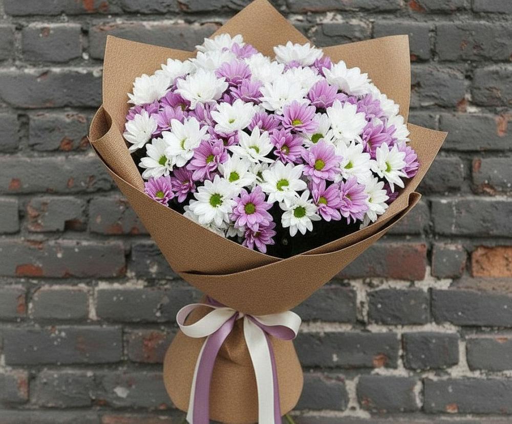Букет цветов из: Хризантемы в Верхней Салде