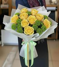 Букет цветов из:  Хризантемы и Розы в Верхней Салде