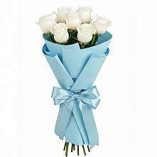 Букет 7 белых роз Проуд в Верхней Салде