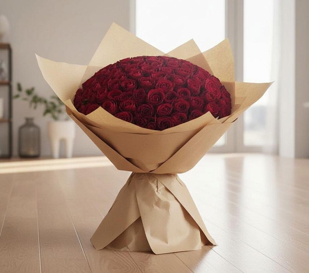 Букет 101 Красная роза в Верхней Салде