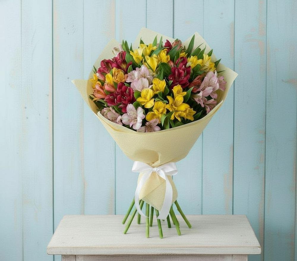 Букет цветов из: Альстромерии в Верхней Салде