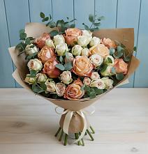 Букет цветов из:  Альстромерии и Розы в Верхней Салде
