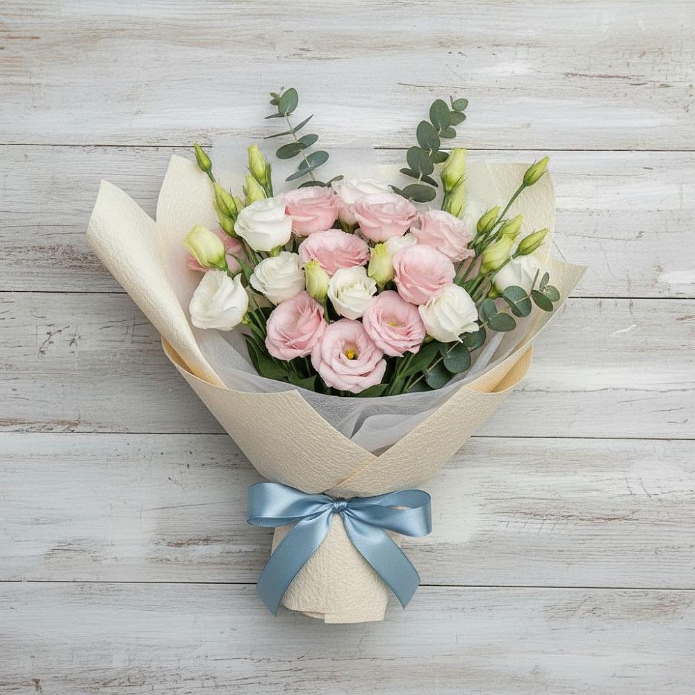 Букет цветов из: Лизиантусы в Верхней Салде